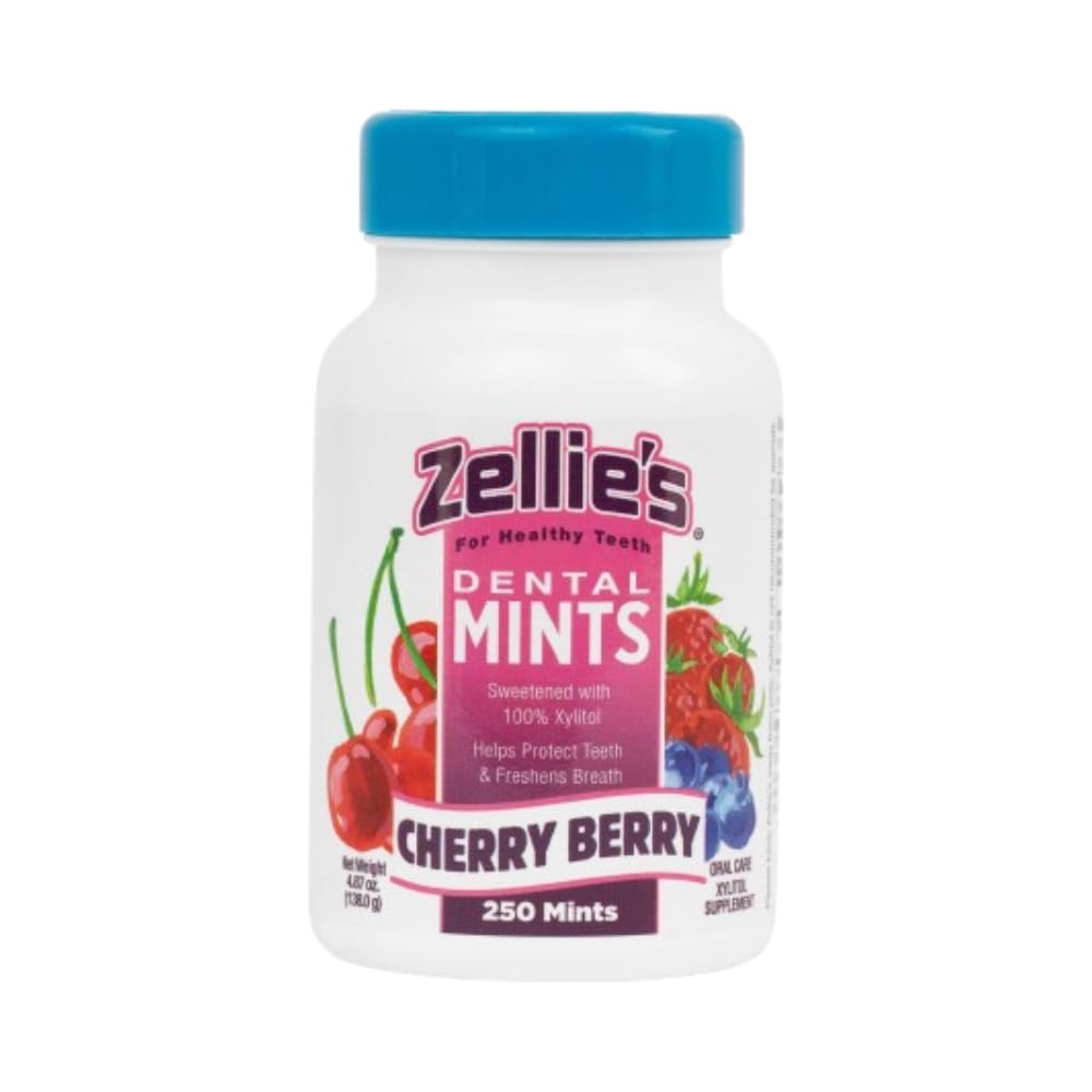 (image for) Zellie's |100% Xylitol Sugar Free Cherry Berry Breath Mints